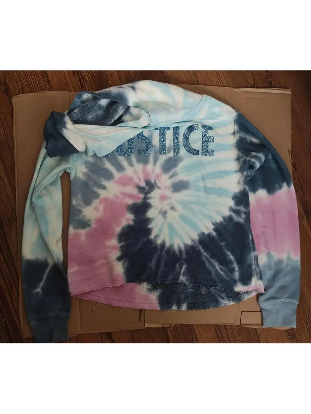 Girls - Justice - Tie Dye Hoodie Size 8